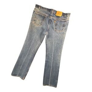 VTG Levi Strauss Co 517 Orange‎ Tab Jeans Mens 42x34 (41x33) Bootcut Denim USA